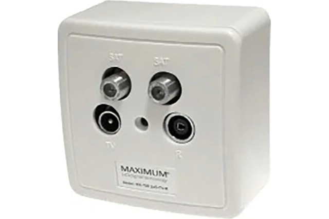 EET MAXIMUM zásuvka MX 700 2 x SAT/TV/Radio - koncová