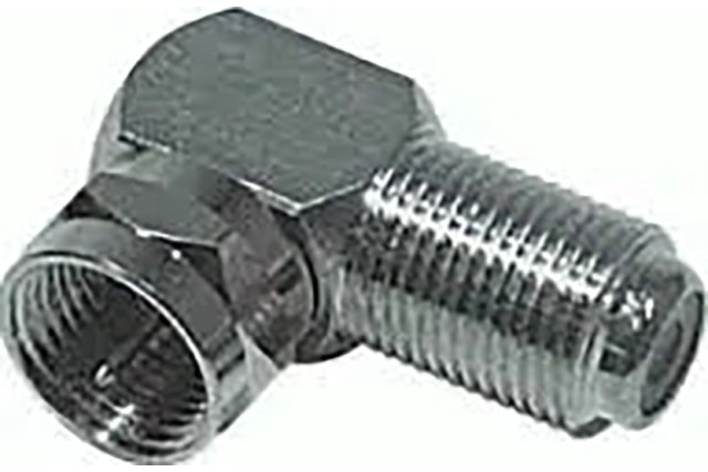 OEM spojka úhlová F-konektor / F-zásuvka