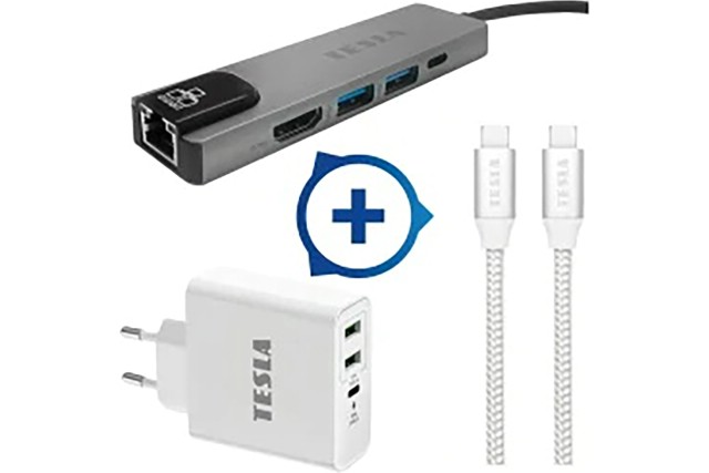TESLA - SET Sync & Charge pro ultrabook/MacBook