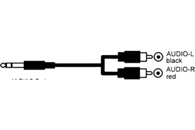 OEM jack 3,5mm Stereo - 2x RCA 1,2 m