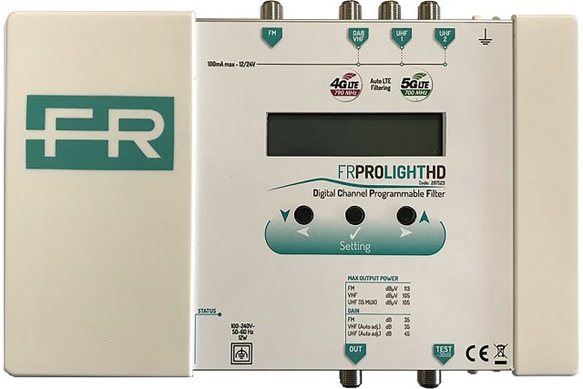 FRACARRO programovatelný zesilovač FRPRO LIGHT HD