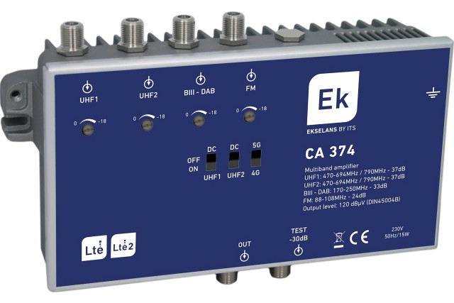 ITS CA 374 - Domovní zesilovač s LTE filtrem