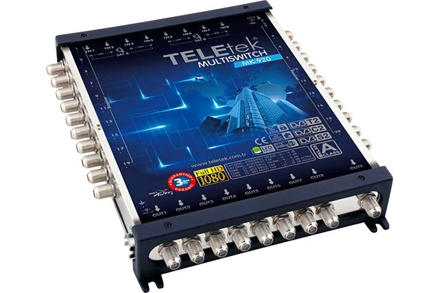 TeleTek multipřepínač 9/20 kaskádový