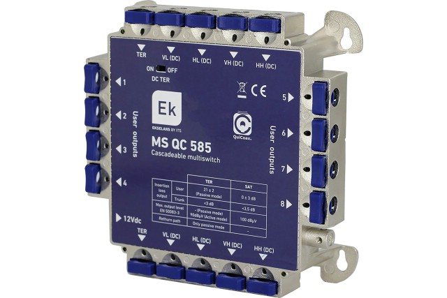 ITS MS QC 585 - multipřepínač 5/8-5 QuiCoax kaskádový