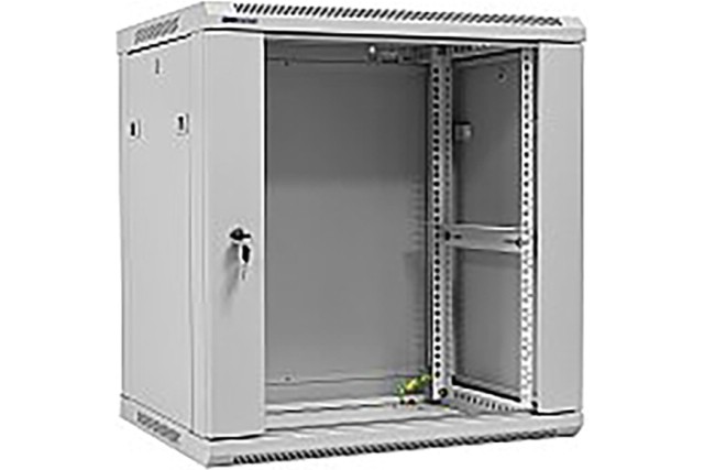 19” Rack skříň W6412 (12U 450mm, závěsná, bílá)
