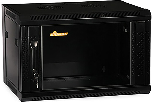 19” Rack skříň W6406 (6U 450mm, závěsná)