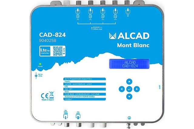 Alcad CAD-824 Mont Blanc - programovatelný zesilovač s konverzí, LTE700